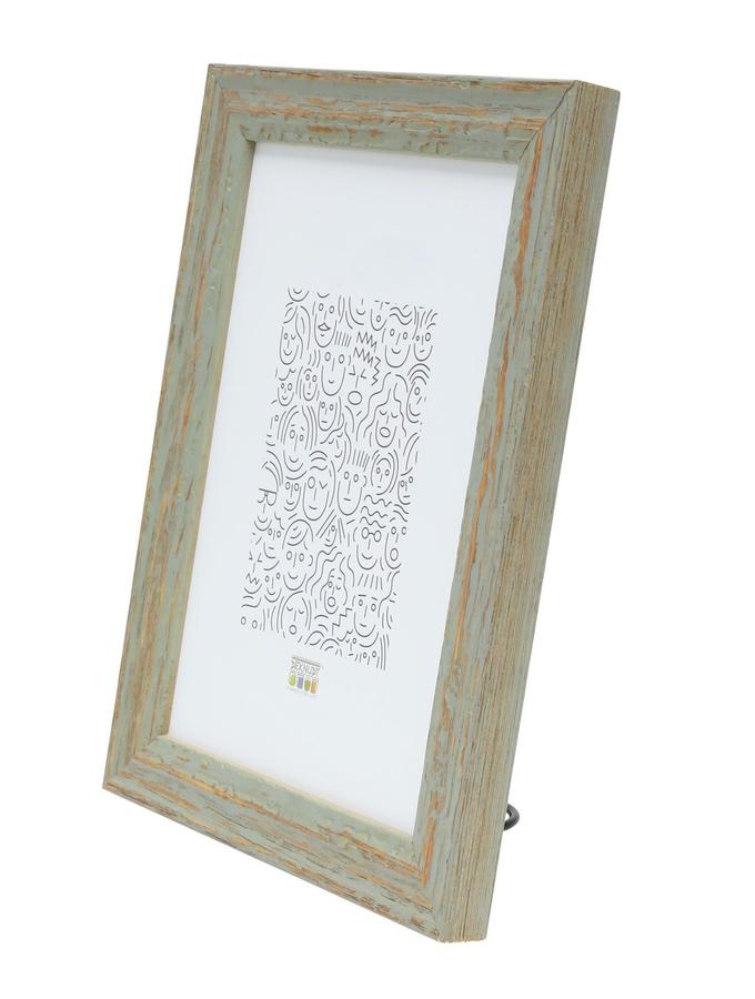 Deknudt Frames Cadre Bois Vert Dans Une Finition Bois De Plage S46MF8