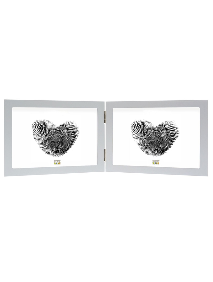 deknudt frames Cadre diptyque en argenté pour photos horizontales S68FD1 H2H