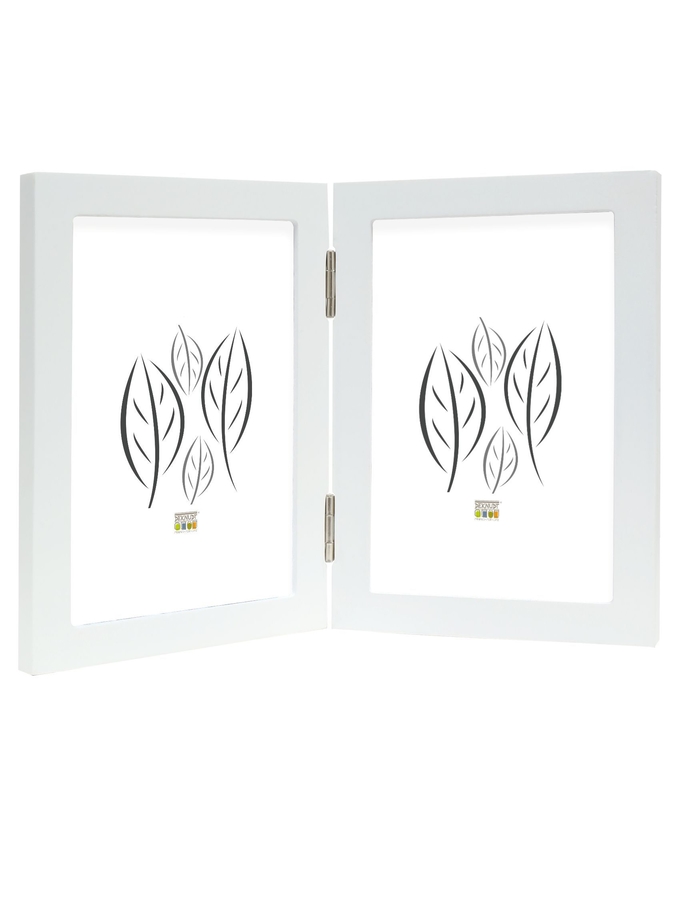 deknudt frames Cadre diptyque en blanc pour photos verticales S68FK1 H2V