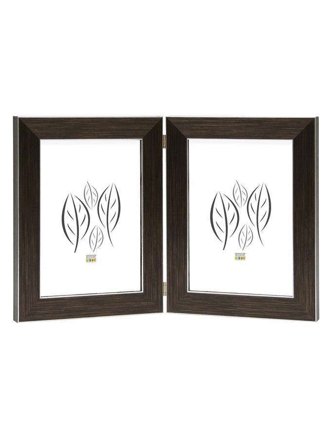 deknudt frames Cadre diptyque en brun pour photos vertikales S41VK3 H2V