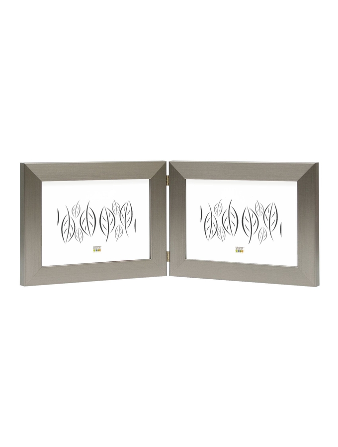 deknudt frames Cadre diptyque en couleur argenté pour photos horizontales S41VD1 H2H