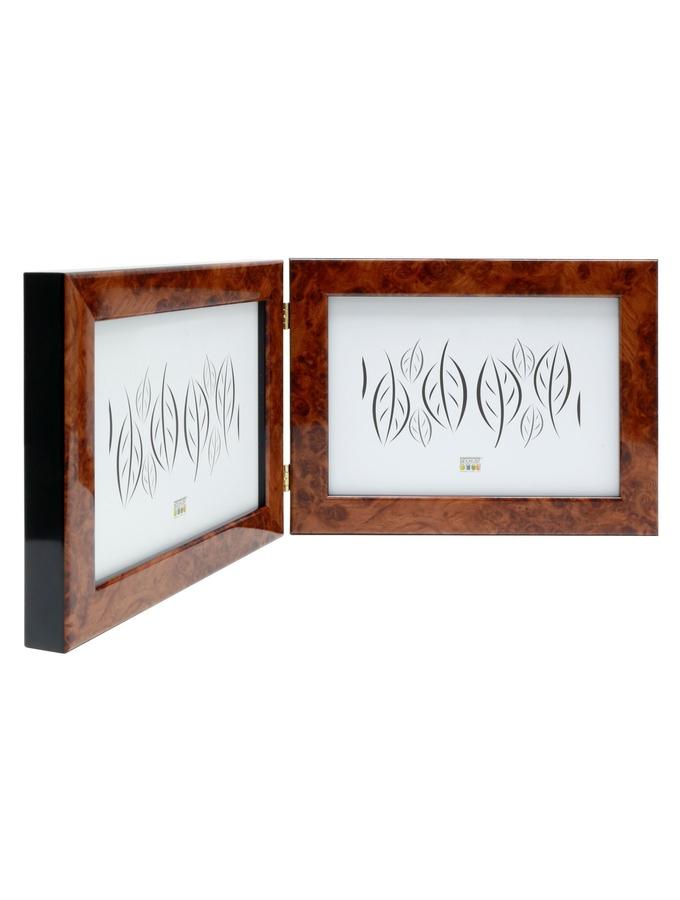 Deknudt Frames Cadre Diptyque En Couleur Loupe Bois Pour Photos Horizontales S46RG1 H2H