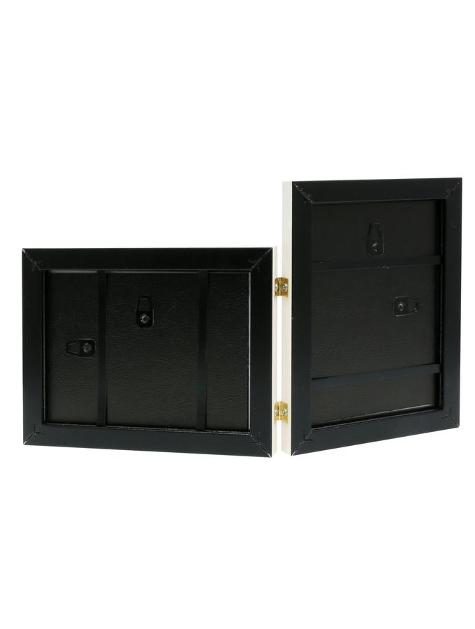 Deknudt Frames Cadre Diptyque En Look Peint Blanc Pour Une Photo Horizontale Et Une Photo Verticale S41VF1 H1V1