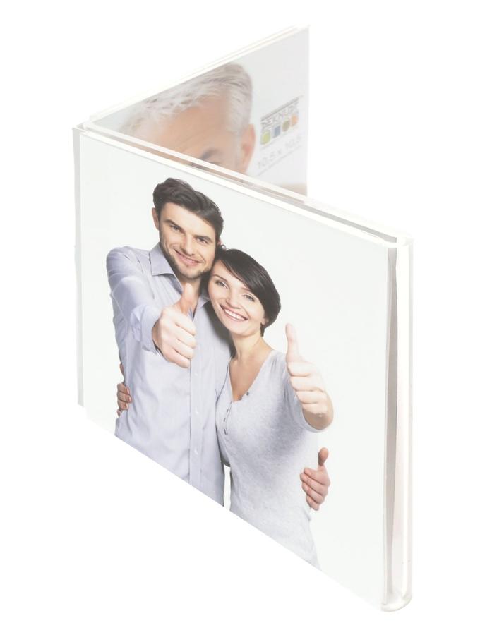Deknudt Frames Cadre Diptyque En Résine Transparent Pour Photos Horizontales S58RL2 H2H