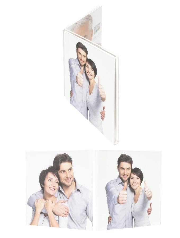 Deknudt Frames Cadre Diptyque En Résine Transparent Pour Photos Verticales S58RL2 H2V