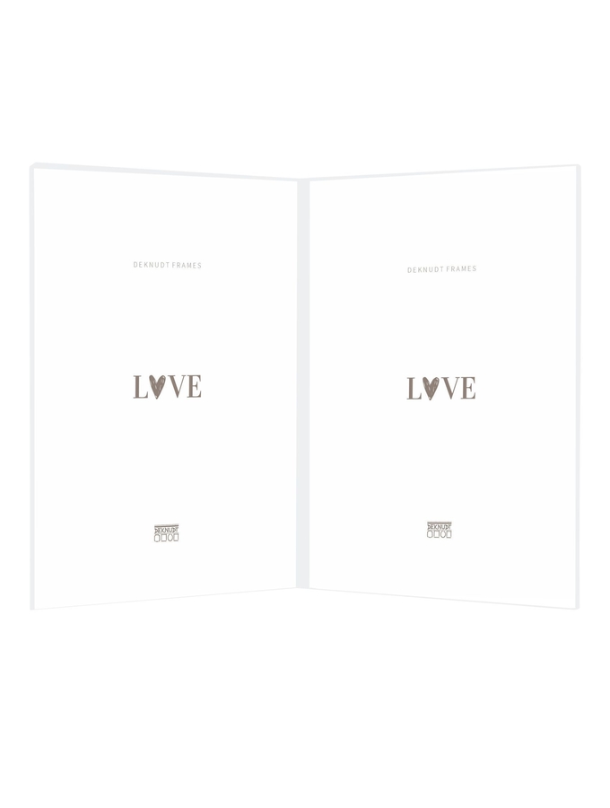 deknudt frames Cadre diptyque en résine transparent pour photos verticales S58RL2 H2V