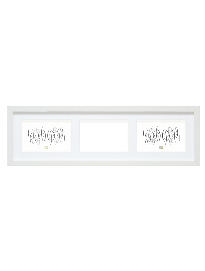 deknudt frames Cadre en blanc avec passe-partout pour 3 photos S66KC6