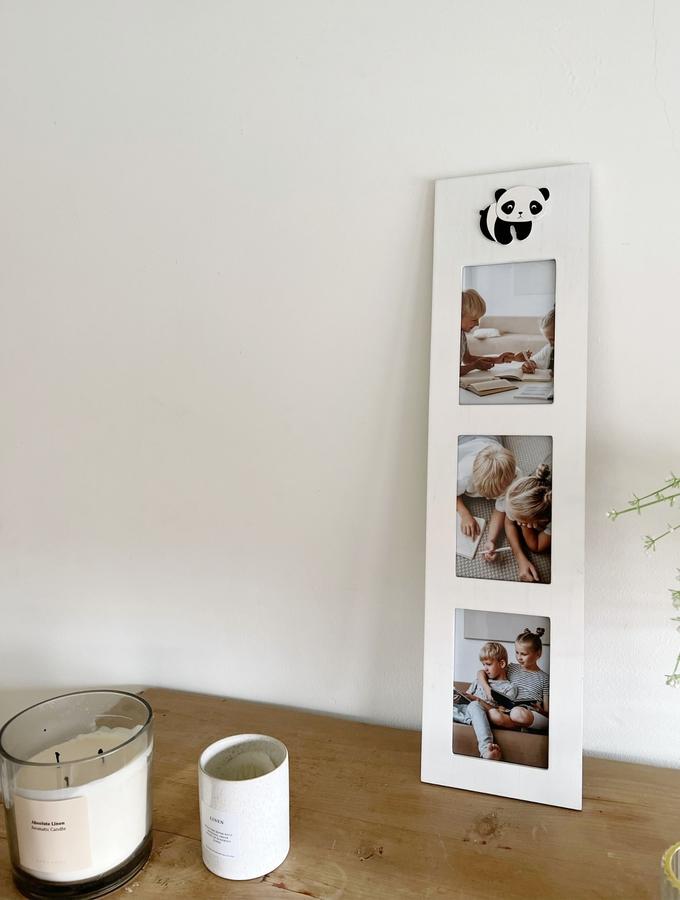 Deknudt Frames Cadre En Blanc Pour 3 Photos Avec Panda S67UC1 P3V