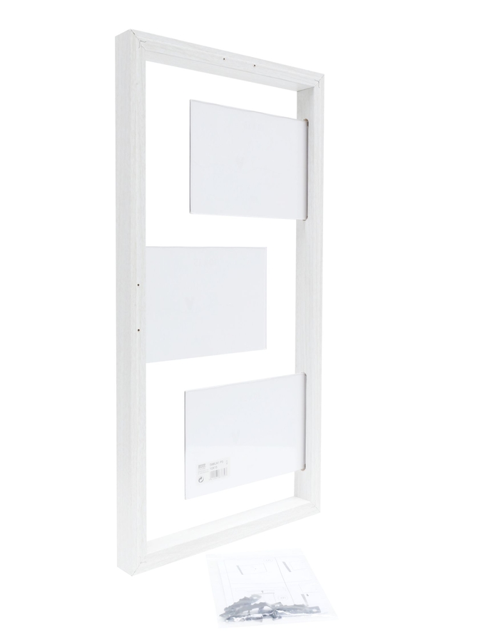 Deknudt Frames Cadre En Blanc Pour 3 Photos S68UA1 P3
