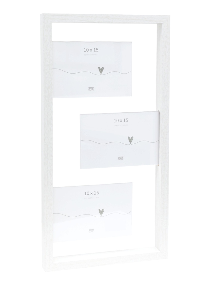 deknudt frames Cadre en blanc pour 3 photos S68UA1 P3