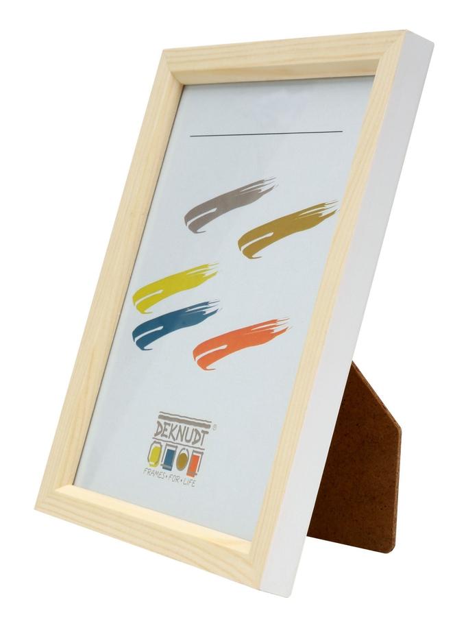 Deknudt Frames Cadre En Bois Naturel Avec Côté Blanc S233H1