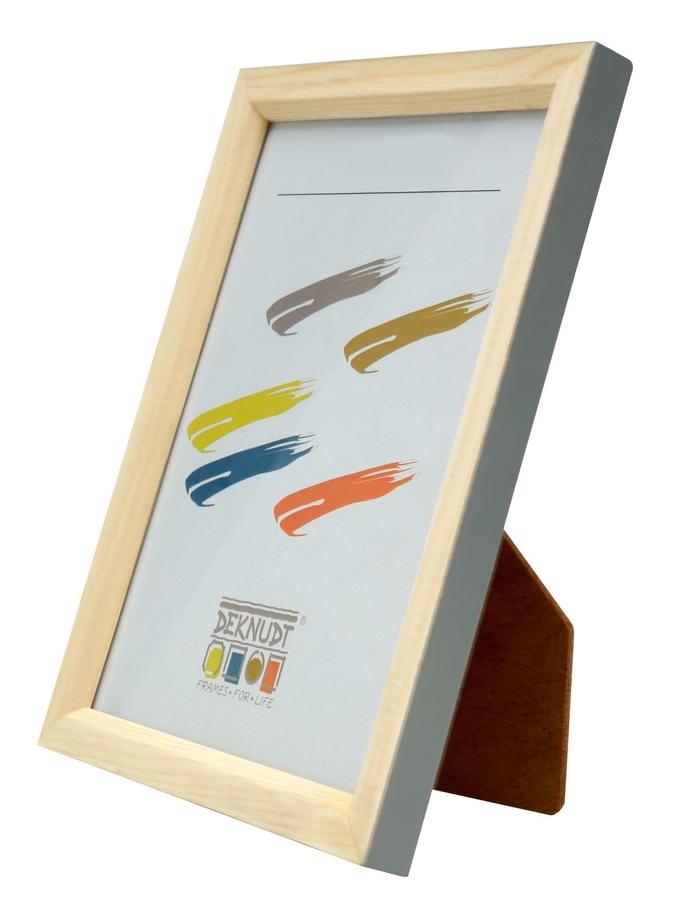 Deknudt Frames Cadre En Bois Naturel Avec Côté Gris S233H7