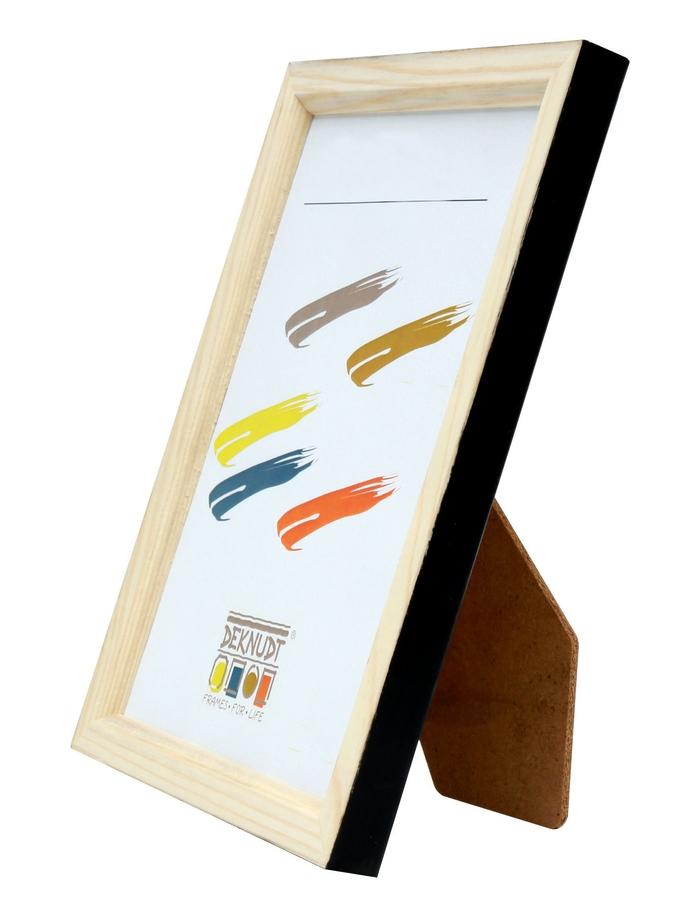 Deknudt Frames Cadre En Bois Naturel Avec Côté Noir S233H2