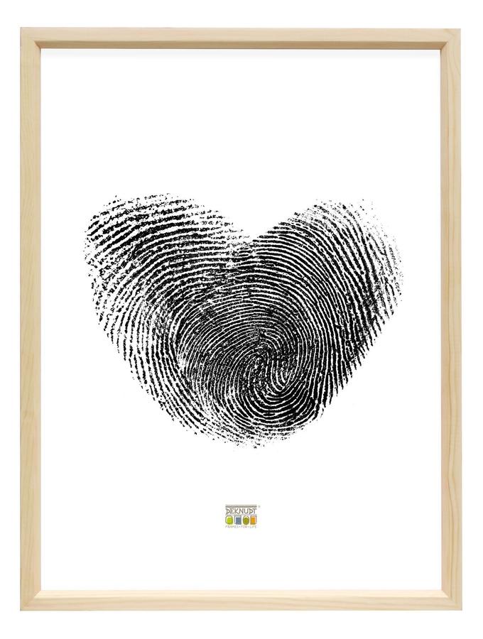 Deknudt Frames Cadre En Bois Naturel Avec Côté Noir S233H2