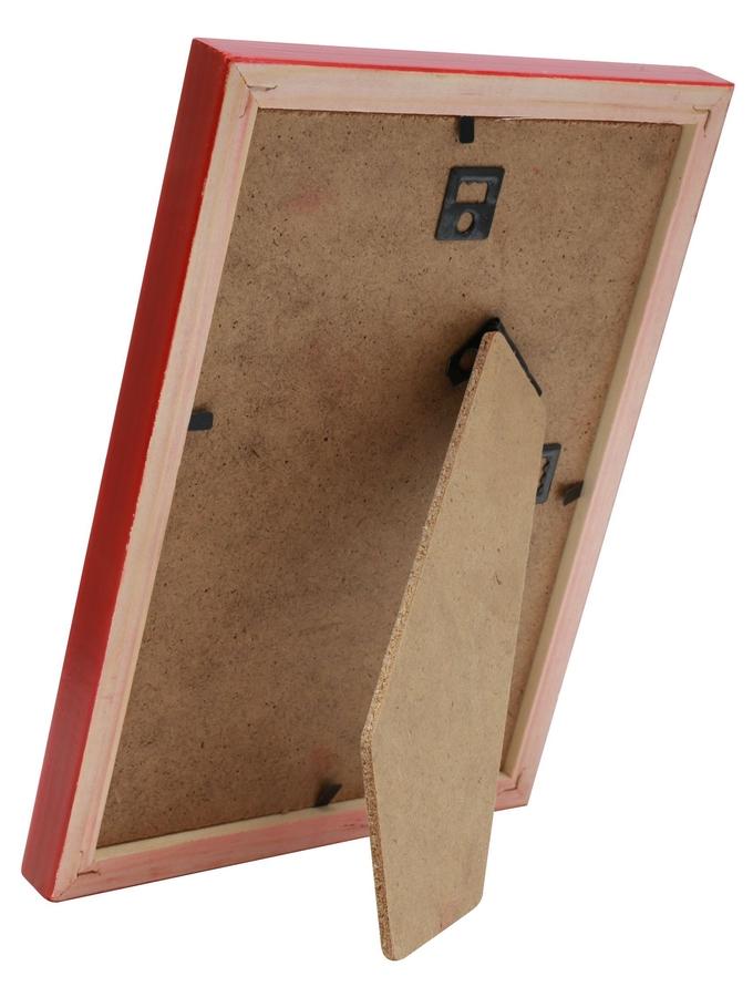 Deknudt Frames Cadre En Bois Naturel Avec Côté Rouge S233H4