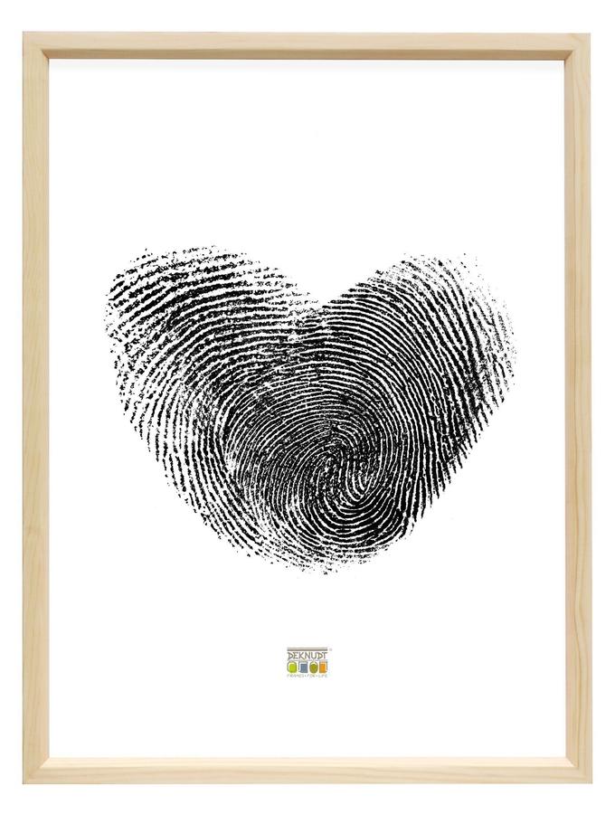 Deknudt Frames Cadre En Bois Naturel Avec Côté Rouge S233H4