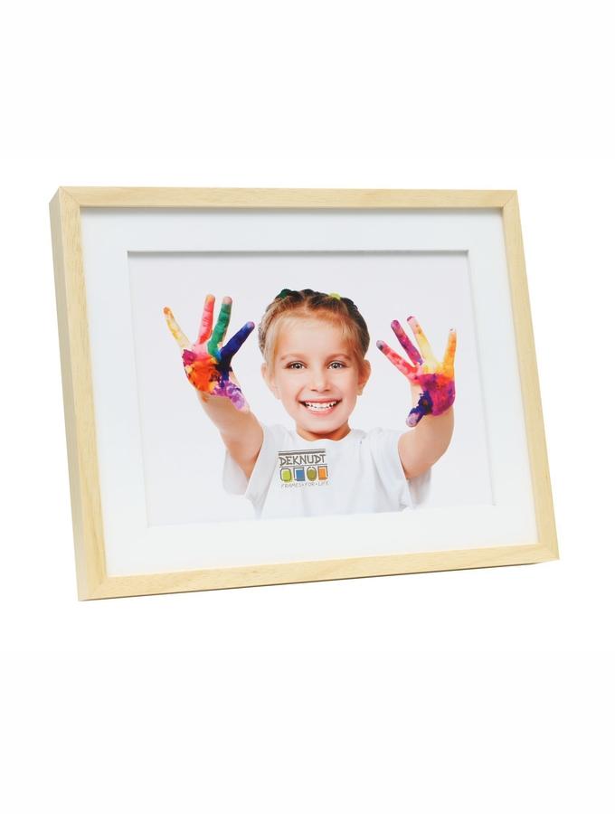Deknudt Frames Cadre En Bois Naturel Avec Passe-partout S67WH1 P1