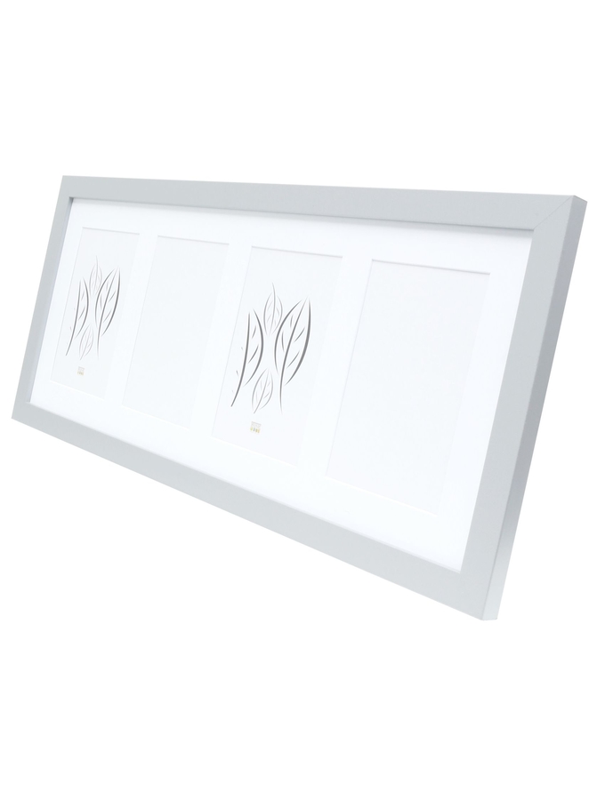 Deknudt Frames Cadre En Couleur Argenté Avec Passe-partout Pour 4 Photos S66KD1 P4V