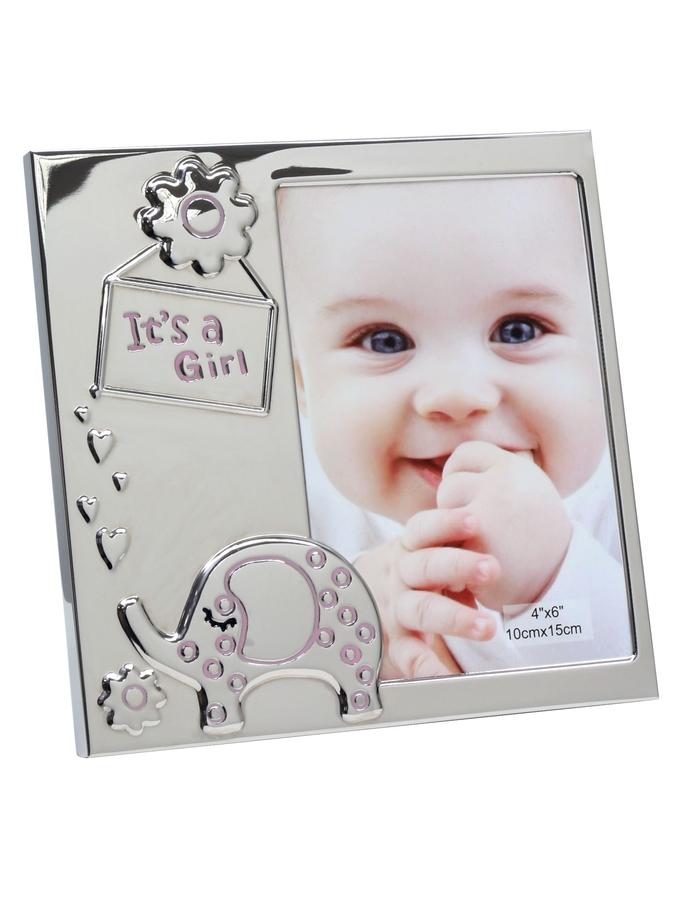 deknudt frames Cadre en couleur argenté 'it's a girl' S57MA2