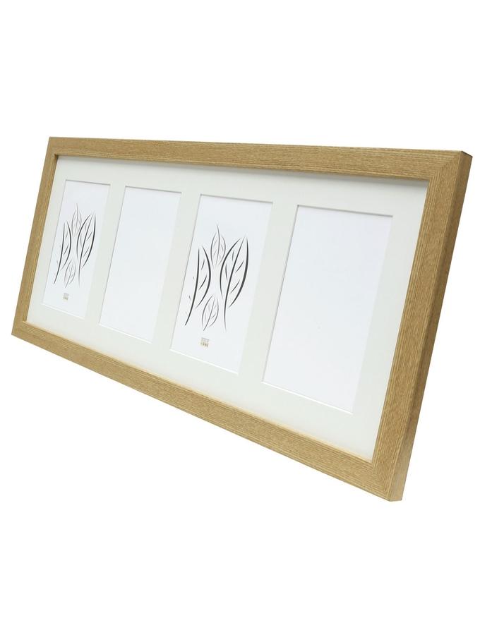 Deknudt Frames Cadre En Couleur Bois Clair Avec Passe-partout Pour 4 Photos S66KB4