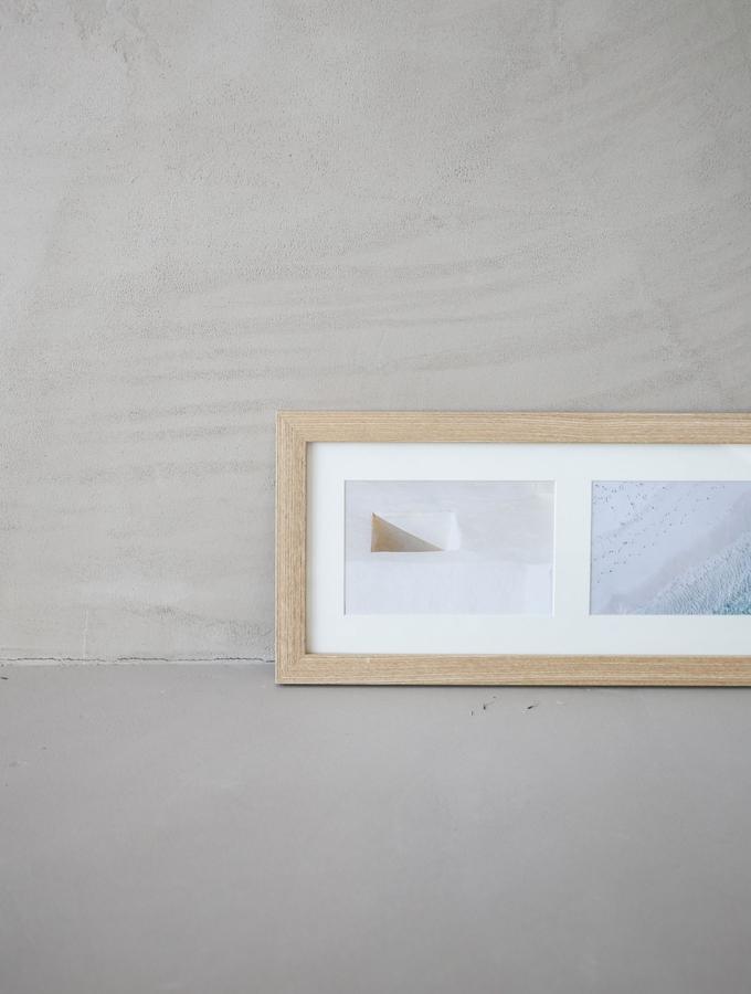 Deknudt Frames Cadre En Couleur Bois Clair Avec Passe-partout Pour 2 Photos S66KD2