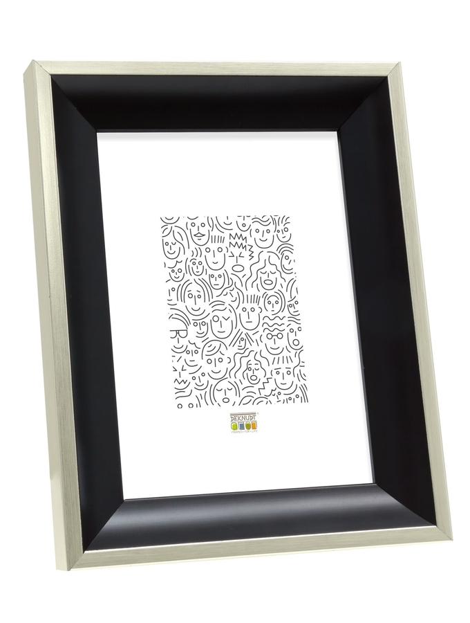 deknudt frames Cadre en couleur noir combiné avec de l'argenté S46GD2