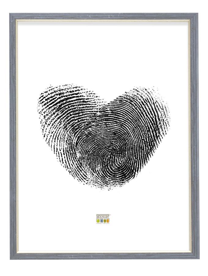 Deknudt Frames Cadre En Look Peint Gris Avec Biseau Assorti S46AF7
