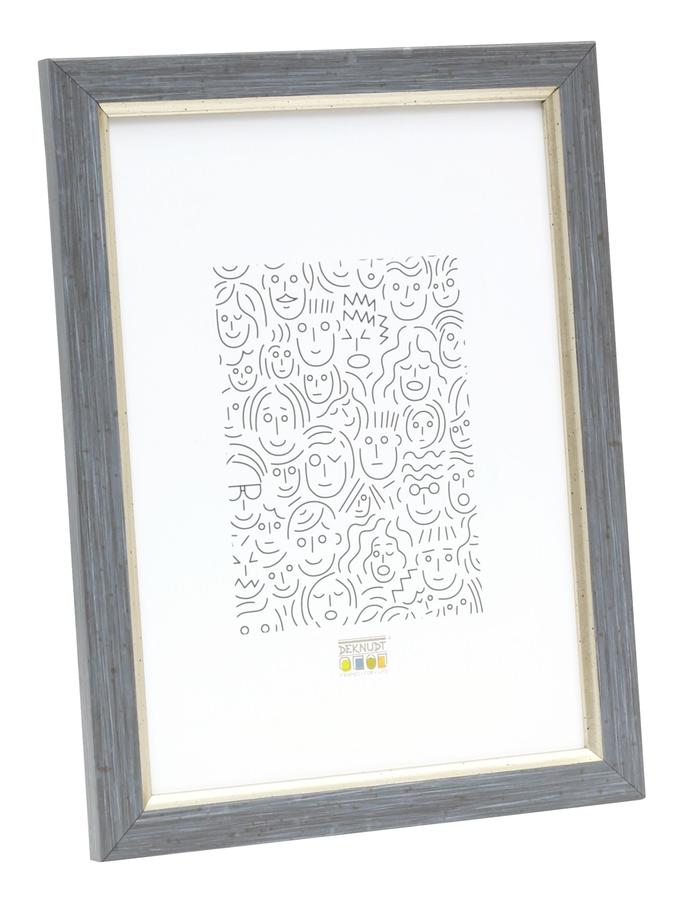 deknudt frames Cadre en look peint gris avec biseau assorti S46AF7