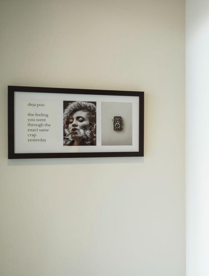 Deknudt Frames Cadre En Noir Avec Passe-partout Pour 3 Photos S66KA3