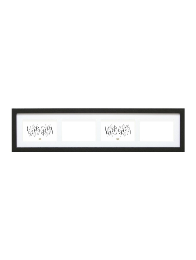 deknudt frames Cadre en noir avec passe-partout pour 4 photos S66KC4