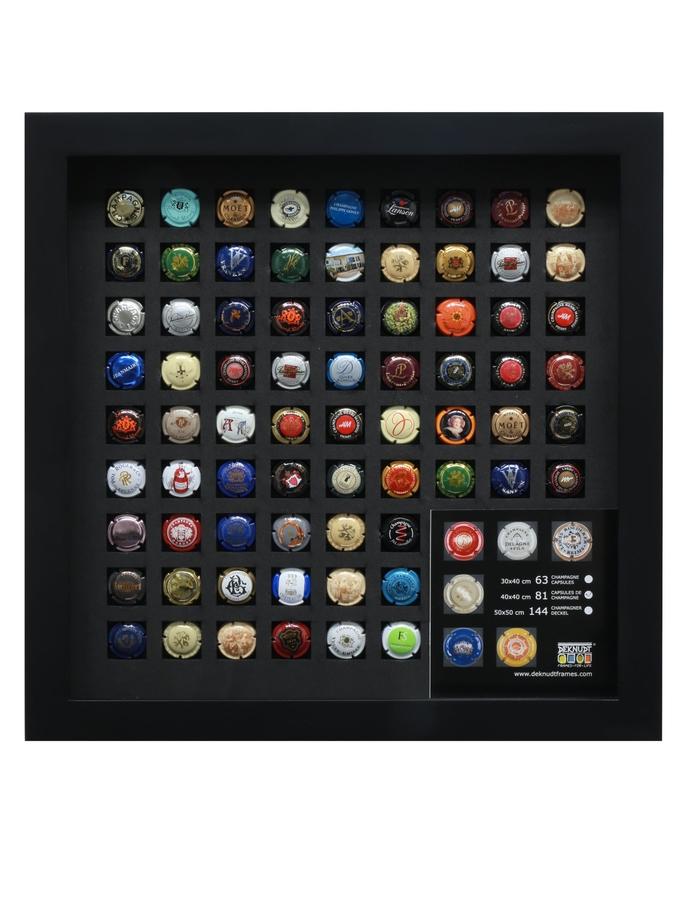 Deknudt Frames Cadre En Noir Pour Muselets Champagne S65SZ2