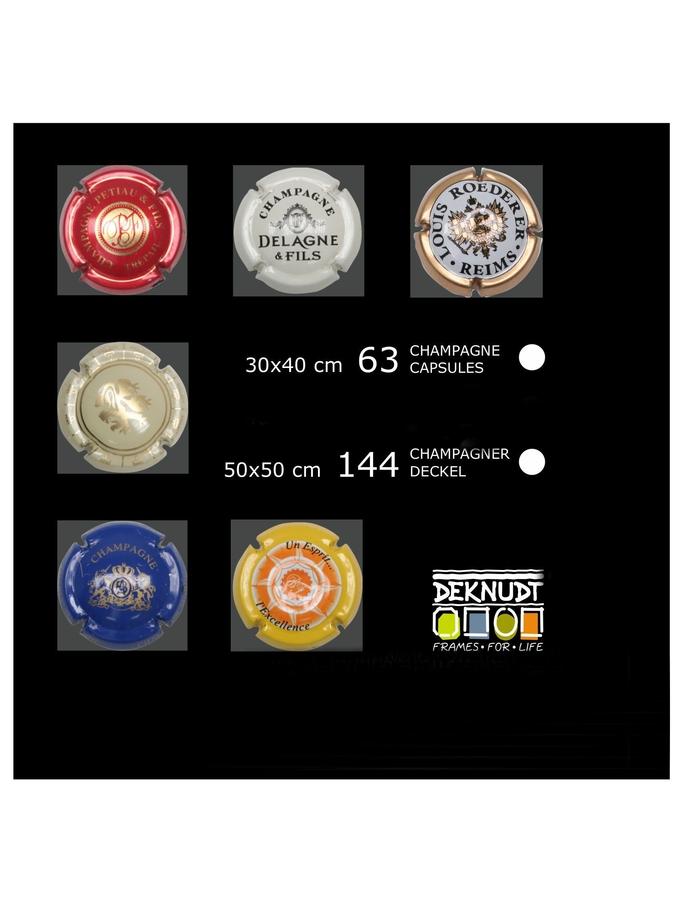 Deknudt Frames Cadre En Noir Pour Muselets Champagne S65SZ2