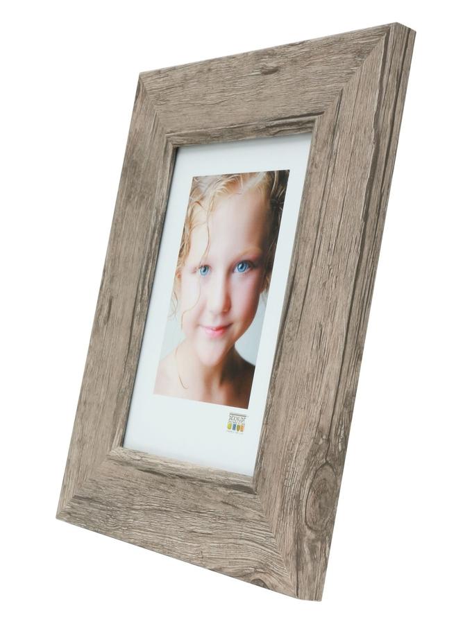 Deknudt Frames Cadre En Ton Bois Chaud Couleur Gris-beige S48SH7