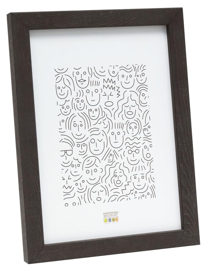 deknudt frames Cadre étroit bois en brun foncé S43AH2