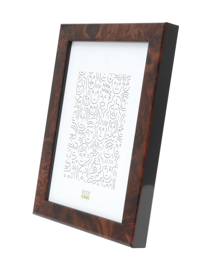 Deknudt Frames Cadre étroit En Couleur Loupe Bois Foncé S46RG2