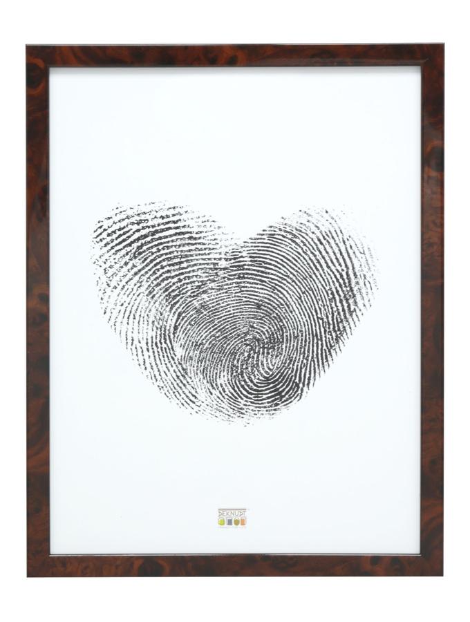 Deknudt Frames Cadre étroit En Couleur Loupe Bois Foncé S46RG2