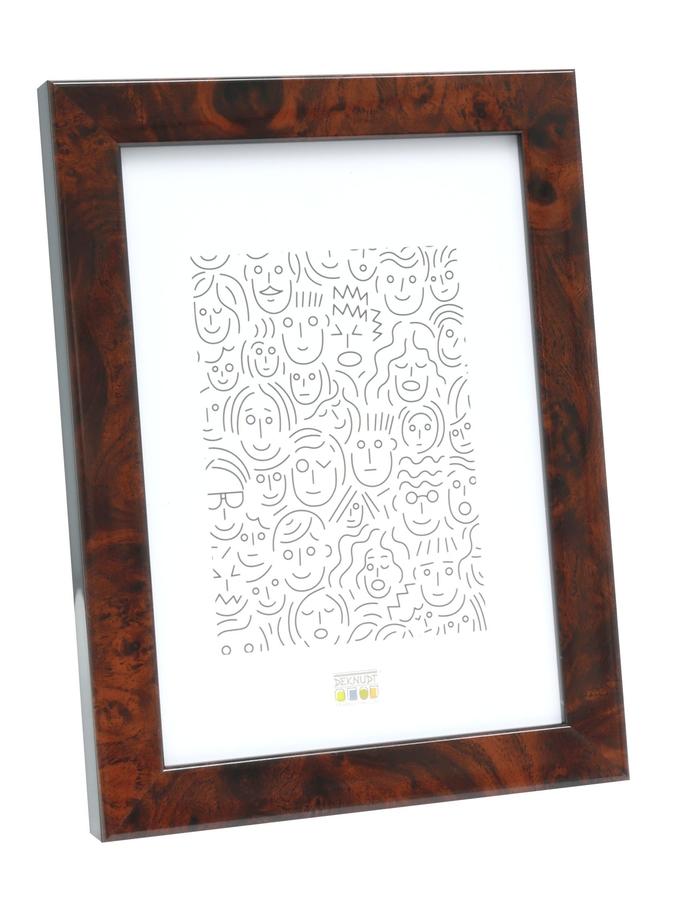deknudt frames Cadre étroit en couleur loupe bois foncé S46RG2