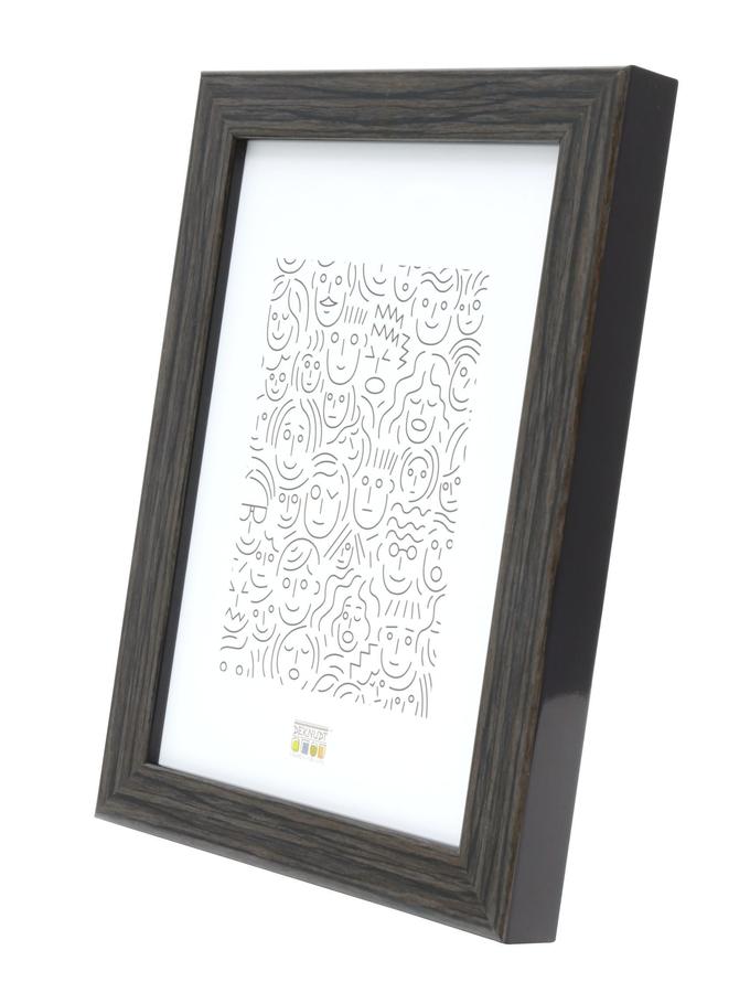 Deknudt Frames Cadre étroit En Couleur Loupe Bois Gris-brun S46RH7