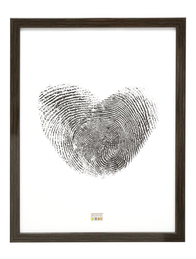 Deknudt Frames Cadre étroit En Couleur Loupe Bois Gris-brun S46RH7