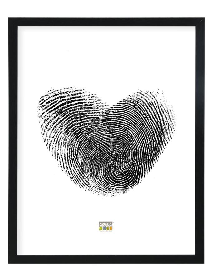 Deknudt Frames Cadre étroit En Noir Avec Intérieur Blanc S43AL2