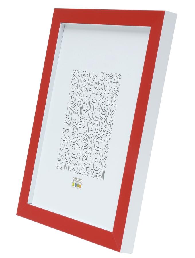 Deknudt Frames Cadre étroit En Rouge Avec Intérieur Blanc S43AL4