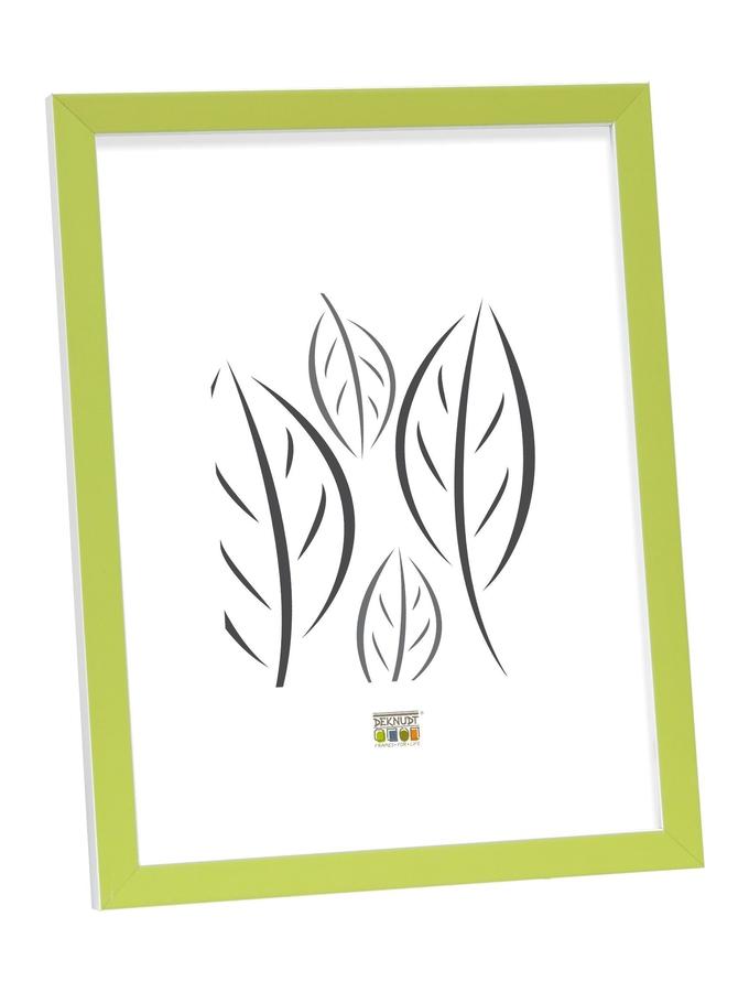 deknudt frames Cadre étroit en vert avec intérieur blanc S43AL8