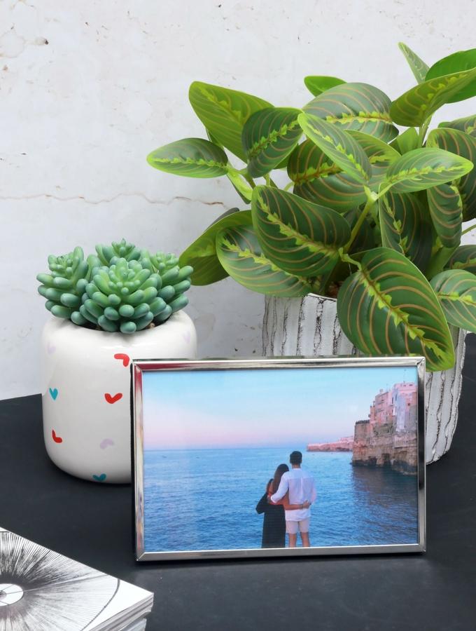 Deknudt Frames Cadre Fin En Métal En Couleur Argenté Brillant S57MS1