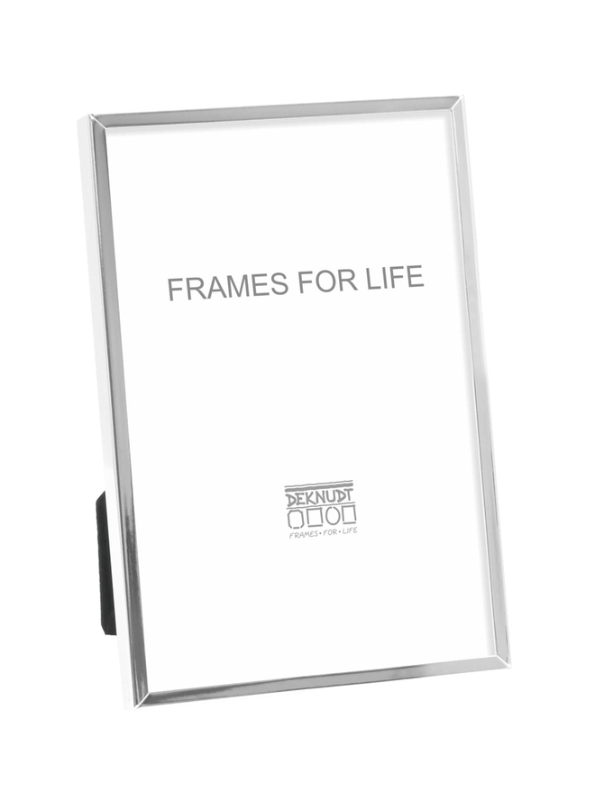deknudt frames Cadre fin en métal en couleur argenté brillant S57MS1