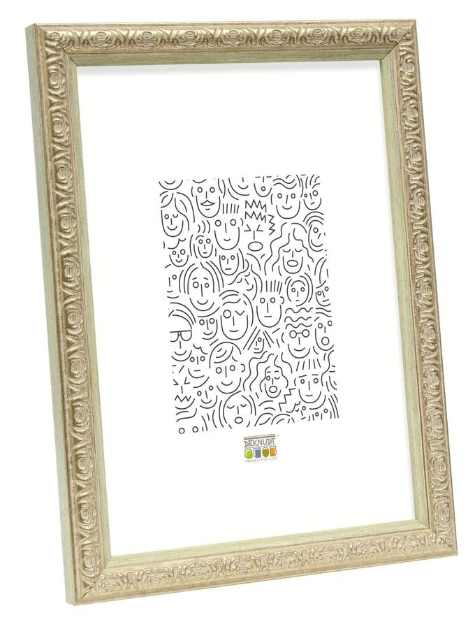 deknudt frames Cadre fin style retro en couleur doré S95LA1