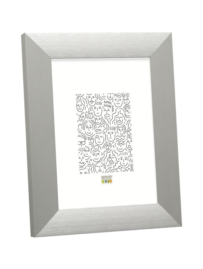 deknudt frames Cadre large couleur argenté en aluminium S023D1
