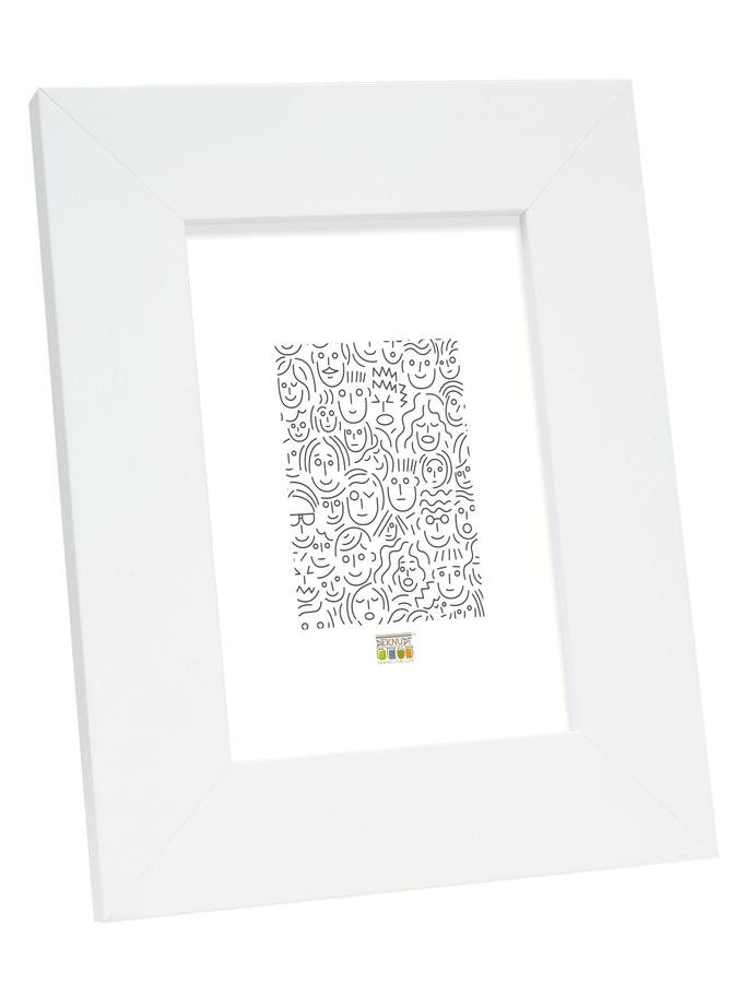 deknudt frames Cadre large en blanc intemporel S43BK1