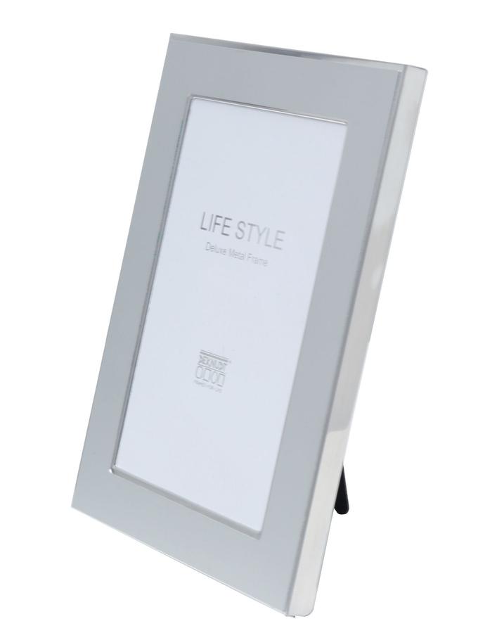 Deknudt Frames Cadre Métal En Argenté Mat Avec Filet Brillant S57ME1