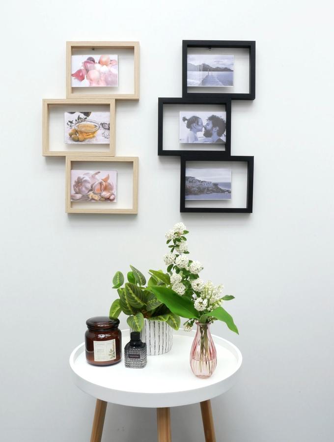 Deknudt Frames Cadre Multivue En Noir Pour 3 Photos S68UB2 P3