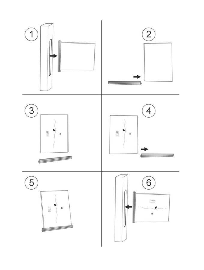 Deknudt Frames Cadre Multivue En Noir Pour 3 Photos S68UB2 P3